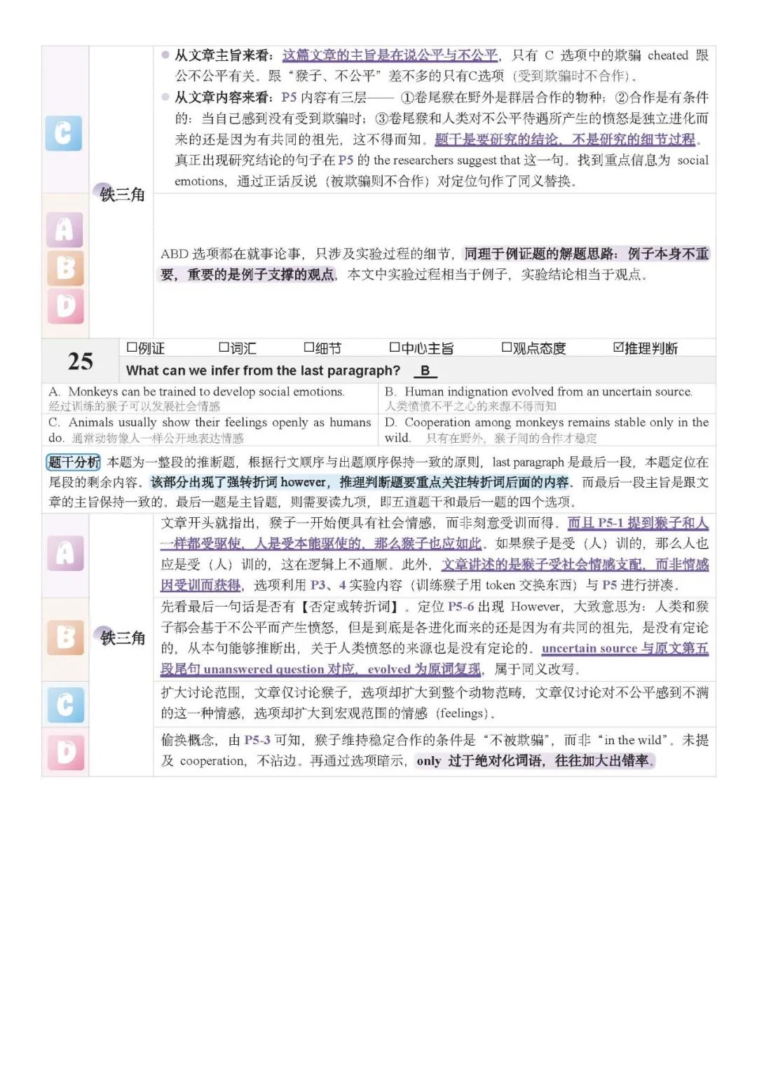 26考研2005年阅读铁三角(唐颉M)精讲笔记(研途可期)