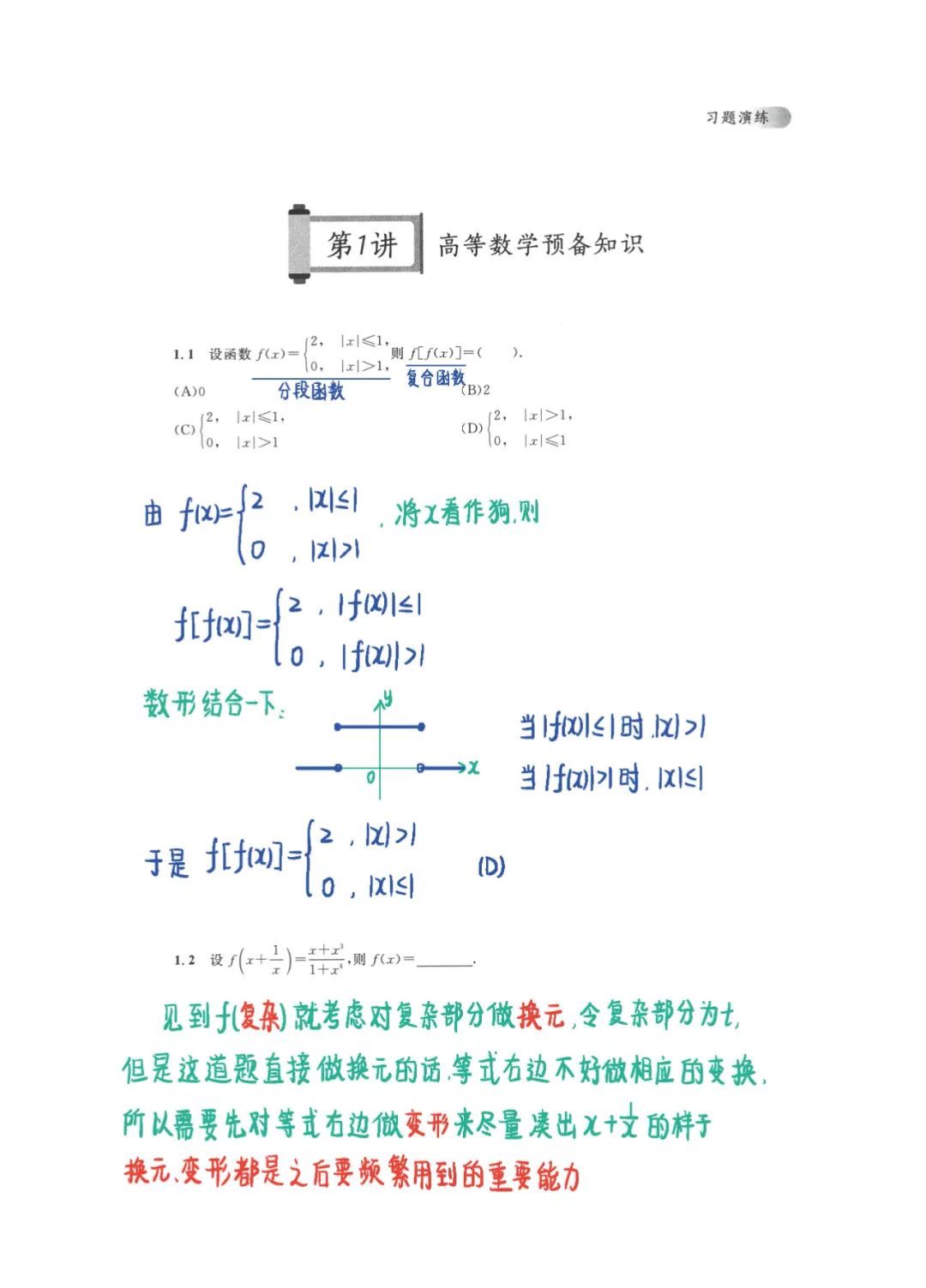 26考研张宇300题刷题笔记高数
